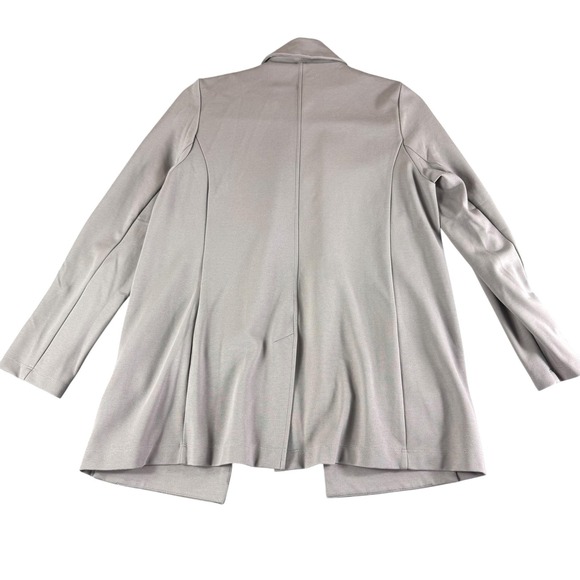 Eileen Fisher Blazer Womens XXS Gray Open Front Long Sleeve Lyocell Blend Jacket - Picture 8 of 12
